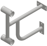 Кронштейн настенный (двухрядный) - fgospostavki.ru - Королёв