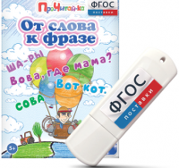 Игры для чтения слов и словосочетаний "От слова к фразе" на USB - носителе - fgospostavki.ru - Королёв