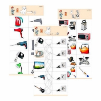 Комплект из 10 карточек "Обучающий калейдоскоп для ДО. Эксперимент. Электричество" - fgospostavki.ru - Королёв