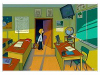 Магнитно-маркерный ситуационный плакат "Классная комната" с набором магнитных карточек + методические рекомендации (иностранный язык) - fgospostavki.ru - Королёв