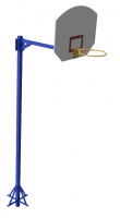 Стойка баскетбольная уличная с регулировкой положения щита - fgospostavki.ru - Королёв