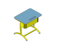 Стол ученический "Асташка -1" одноместный регулируемый - fgospostavki.ru - Королёв