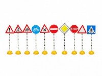 Комплект стоек с дорожными знаками № 1 - fgospostavki.ru - Королёв