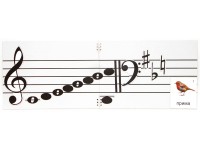 Настольное мягкое магнитно-маркерное поле с нотным станом - fgospostavki.ru - Королёв