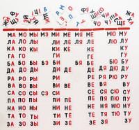 Набор магнитных карточек "Слоговый домик" - fgospostavki.ru - Королёв