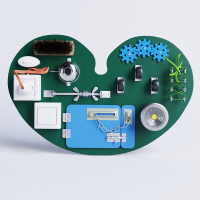 Бизиборд «Зеленое сердце» - fgospostavki.ru - Королёв