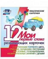 Тематические карточки "Мои первые слова" (голубой цвет) - fgospostavki.ru - Королёв