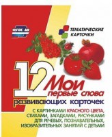 Тематические карточки "Мои первые слова" (красный цвет) - fgospostavki.ru - Королёв