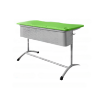 Школьный двухместный стол с перфорированным экраном - fgospostavki.ru - Королёв