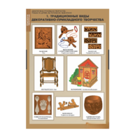 Комплект таблиц. Технология. Декоративно-прикладное творчество. Резьба по дереву, выпиливание, выжигание. - fgospostavki.ru - Королёв