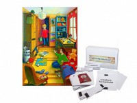 Магнитно-маркерный ситуационный плакат "Детская комната" с набором магнитных карточек + методические рекомендации (иностранный язык) - fgospostavki.ru - Королёв