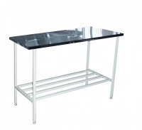 Стол на металлическом каркасе с продольными стяжками 900*1800*750(900) - fgospostavki.ru - Королёв