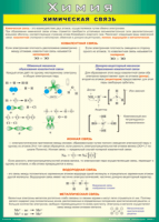 Таблица "Химическая связь" (100х140 сантиметров, винил) - fgospostavki.ru - Королёв