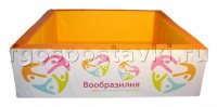 Сухой бассейн "Вообразилия" квадратный с шелкографией - fgospostavki.ru - Королёв