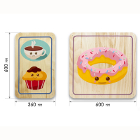 Набор стеновых панелей «Милая еда - Завтрак» - fgospostavki.ru - Королёв