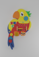 Бизиборд «Разноцветный попугай» - fgospostavki.ru - Королёв