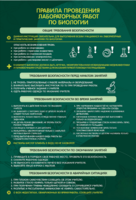 Стенд "Правила выполнения лабораторных работ по биологии" Вариант 1 - fgospostavki.ru - Королёв