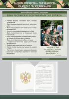Стенд-уголок "Защита Отечества – обязанность каждого гражданина Российской Федерации" - fgospostavki.ru - Королёв