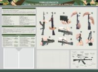 Стенд-уголок маркерный "Техника безопасности. Устройство, сборка и разборка автомата АК-74. Нормативы" - fgospostavki.ru - Королёв