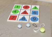 Мишень напольная цветная с цифрами - fgospostavki.ru - Королёв