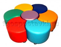 Комплект пуфиков "Цветик" - fgospostavki.ru - Королёв