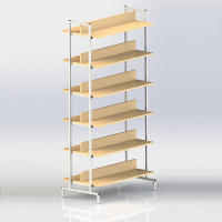 СТЕЛЛАЖ 2-СТОРОННИЙ НА МЕТАЛЛОКАРКАСЕ - fgospostavki.ru - Королёв