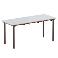 Стол обеденный 6-местный под табуретки на круглой трубе - fgospostavki.ru - Королёв