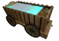 Стилизованный световой стол "Телега" - fgospostavki.ru - Королёв