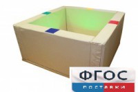 Сухой бассейн интерактивный с кнопками-переключателями (150х150х66 сантиметров) - fgospostavki.ru - Королёв