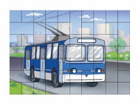 Магнитный пазл "Троллейбус" - fgospostavki.ru - Королёв