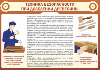Стенд "Техника безопасности при долблении древесины" - fgospostavki.ru - Королёв