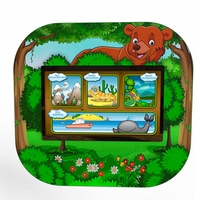 Профессиональный сенсорный настенный логопедический комплекс "Мишка" Logo 2 - fgospostavki.ru - Королёв