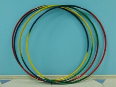 Обруч гимнастический стальной "Радуга" (900 миллиметров, 850 грамм) - fgospostavki.ru - Королёв