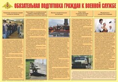 Плакат "Обязательная подготовка граждан к военной службе" - fgospostavki.ru - Королёв