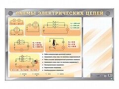 Электрифицированный стенд "Схемы электрических цепей" с маркерными полями - fgospostavki.ru - Королёв