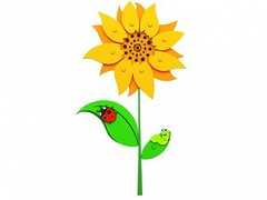 Сенсомоторное декоративно-развивающее панно "Подсолнух" - fgospostavki.ru - Королёв