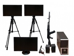 Учебно-тренировочный комплекс огневой подготовки "Стрелец-2/М" (мишень-монитор, массогабаритные макеты оружия АК и ПМ) - fgospostavki.ru - Королёв