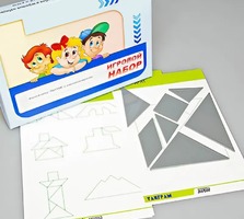 Игровой набор "Танграм" (с комплектом карточек) - fgospostavki.ru - Королёв