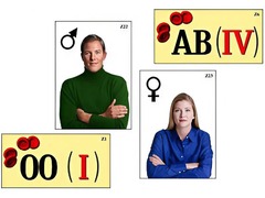 Модель-аппликация "Генетика групп крови" (ламинированная) - fgospostavki.ru - Королёв