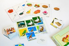 Лото "Иностранный язык" (3 игры, 6 планшетов, 36 карточек, цветные, ламинированные) - fgospostavki.ru - Королёв