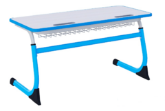 Парта SMARTY двухместная регулируемая по высоте с антивандальной кромкой - fgospostavki.ru - Королёв