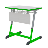 Парта NOMAD одноместная регулируемая по высоте с антивандальной кромкой - fgospostavki.ru - Королёв