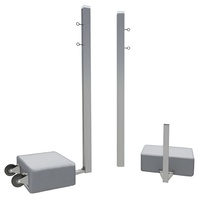 Бадминтонные стойки мобильные (с противовесами, на колесах) - fgospostavki.ru - Королёв