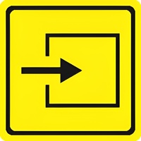 Тактильный знак (вход в помещение) 150х150 - fgospostavki.ru - Королёв