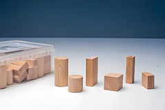 Игровой набор Фребеля "Конструктор" (50 элементов, бук, серия "Красота вокруг нас") - fgospostavki.ru - Королёв