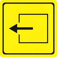 Тактильный знак (выход из помещения) 100х100 - fgospostavki.ru - Королёв