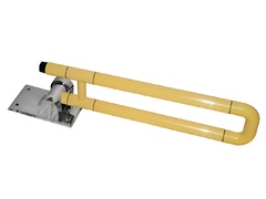 Поручень откидной с антибактериальным покрытием (желтый) - fgospostavki.ru - Королёв