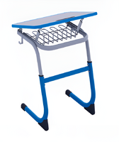 Парта одноместная регулируемая по высоте (наклонная столешница) с антивандальной кромкой - fgospostavki.ru - Королёв