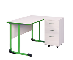 Стол учителя с тумбой с антивандальной кромкой - fgospostavki.ru - Королёв