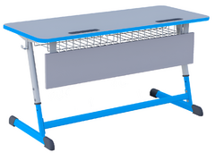 Парта NOMAD двухместная регулируемая по высоте с антивандальной кромкой - fgospostavki.ru - Королёв